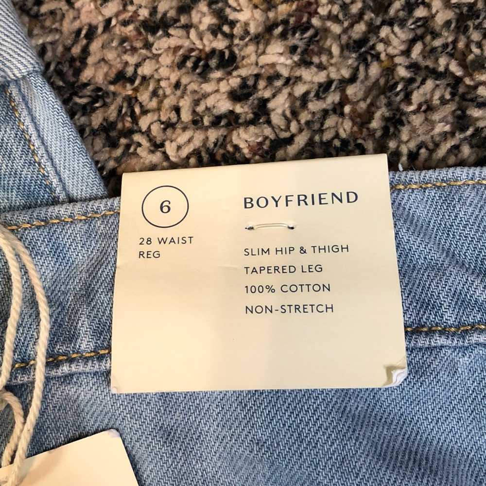 Universal Thread Boyfriend Light Blue Distressed Jeans | NWT - Picture 6 of 11